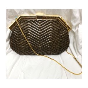 Finesse La Model vintage quilted leather handbag
